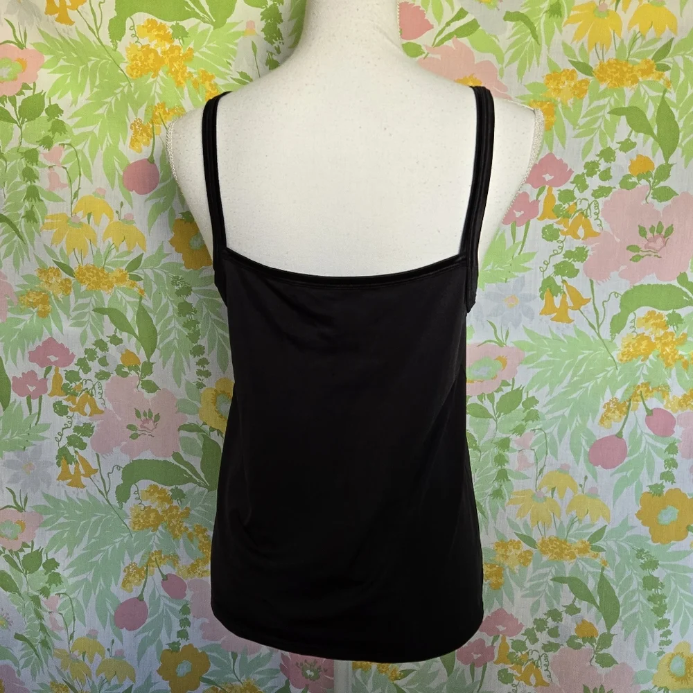Vintage Black Slip Tank